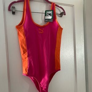Puma one piece sleeveless bodysuit